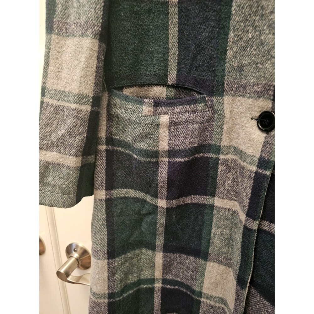 Prettygarden Womens Long Sleeve Plaid Shacket Jacket  Button Front Pockets M - Picture 3 of 9